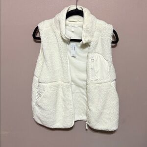 Maurices Cream Sherpa Vest